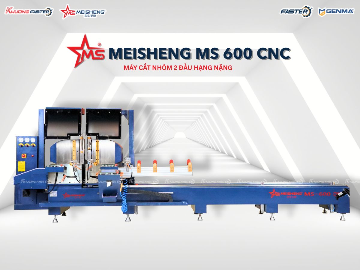 Máy Cắt Nhôm 2 Đầu Meisheng Lưỡi 600 Đáng Mua Nhất Hiện Nay